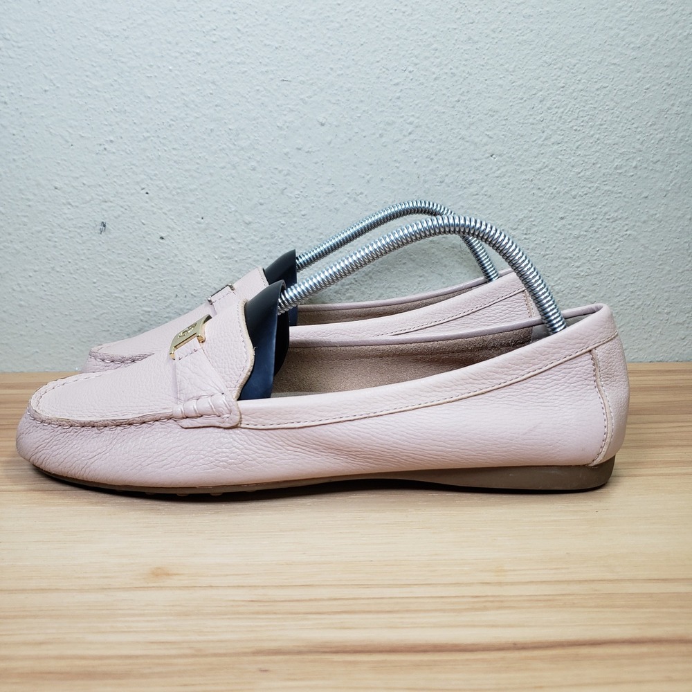 Giani Bernini Dailyn Slip On Memory Foral Loafers Cream Leather Preppy Old Money